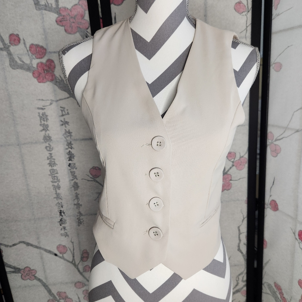 Tailored Button Down Vest XS